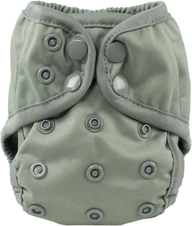 OsoCozy Newborn Reusable Cloth Diaper Covers - Adjustable Snap Fit & Double Leg Gussets for Baby Boys & Girls from 6-12 Pounds. Use with Prefold, Flat or Fitted Cloth Diapers or Snap-in Inserts - Image 1